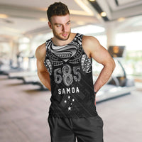 Super Samoa 685 Tribal Tattoo Men Tank Top Samoan Ornament Pattern Black Edition LT03 Black - Polynesian Pride