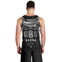 Super Samoa 685 Tribal Tattoo Men Tank Top Samoan Ornament Pattern Black Edition LT03 - Polynesian Pride
