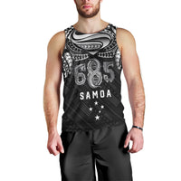 Super Samoa 685 Tribal Tattoo Men Tank Top Samoan Ornament Pattern Black Edition LT03 - Polynesian Pride