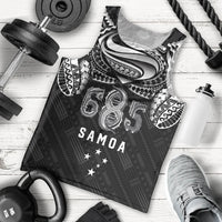 Super Samoa 685 Tribal Tattoo Men Tank Top Samoan Ornament Pattern Black Edition LT03 - Polynesian Pride