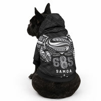 Super Samoa 685 Tribal Tattoo Pet Hoodie Samoan Ornament Pattern Black Edition LT03 - Polynesian Pride