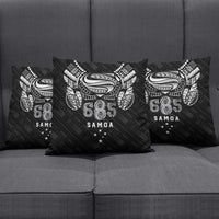 Super Samoa 685 Tribal Tattoo Pillow Cover Samoan Ornament Pattern Black Edition LT03 - Polynesian Pride