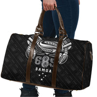 Super Samoa 685 Tribal Tattoo Travel Bag Samoan Ornament Pattern Black Edition LT03 - Polynesian Pride