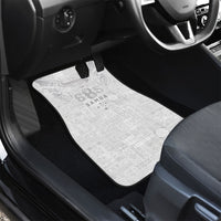 Super Samoa 685 Tribal Tattoo Car Mats Siapo Pattern All-White Edition LT03 - Polynesian Pride