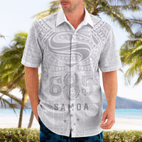 Super Samoa 685 Tribal Tattoo Hawaiian Shirt Siapo Pattern All-White Edition LT03 - Polynesian Pride