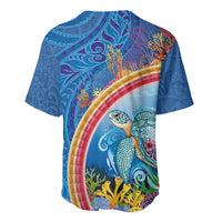Hawaiian Connecting with the Ocean Baseball Jersey Polynesian Pattern LT03 - Polynesian Pride