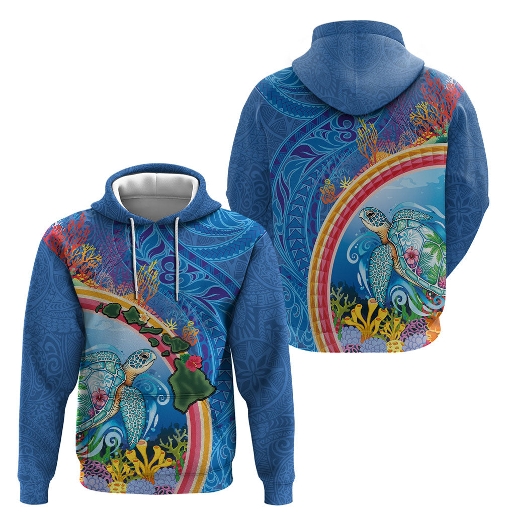 Hawaiian Connecting with the Ocean Hoodie Polynesian Pattern LT03 - Polynesian Pride