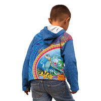Hawaiian Connecting with the Ocean Kid Hoodie Polynesian Pattern LT03 - Polynesian Pride