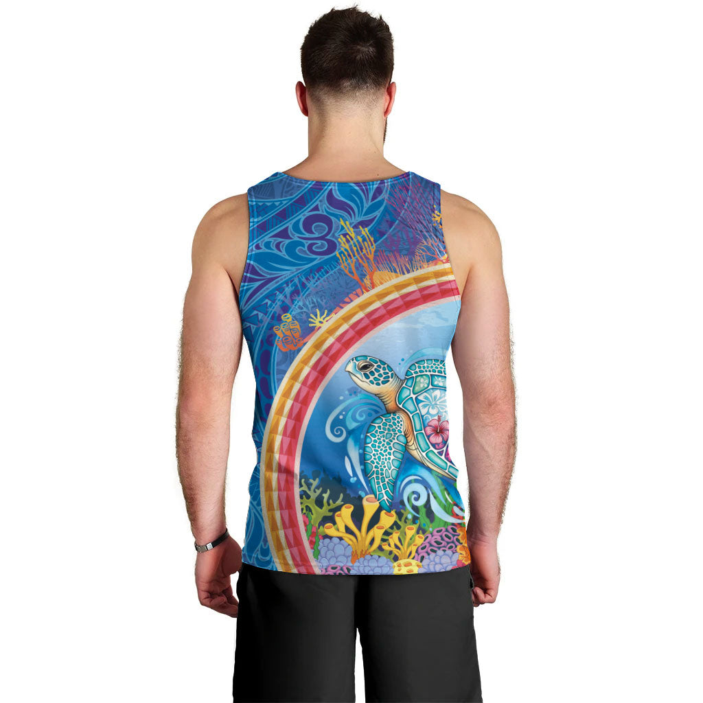 Hawaiian Connecting with the Ocean Men Tank Top Polynesian Pattern LT03 - Polynesian Pride