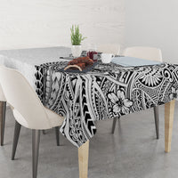 Hawaiian Humuhumu Tribal Tattoo Tablecloth Polynesian Kakau White Color LT03 - Polynesian Pride
