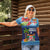 Fiji Marau na Kerisimasi Women Polo Shirt Christmas Collared Lory - Fiji Emblems and Xmas Palm Tree Tapa Art Pattern