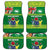 Cook Islands Meri Kiritimiti Car Mats Christmas Turtle - Cooks Islands Emblems and Polynesian Art Pattern