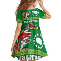 Cook Islands Meri Kiritimiti Family Matching Long Sleeve Bodycon Dress and Hawaiian Shirt Christmas Turtle - Cooks Islands Emblems and Polynesian Art Pattern LT03 - Polynesian Pride