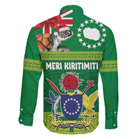 Cook Islands Meri Kiritimiti Family Matching Mermaid Dress and Hawaiian Shirt Christmas Turtle - Cooks Islands Emblems and Polynesian Art Pattern LT03 - Polynesian Pride