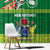 Cook Islands Meri Kiritimiti Window Curtain Christmas Turtle - Cooks Islands Emblems and Polynesian Art Pattern