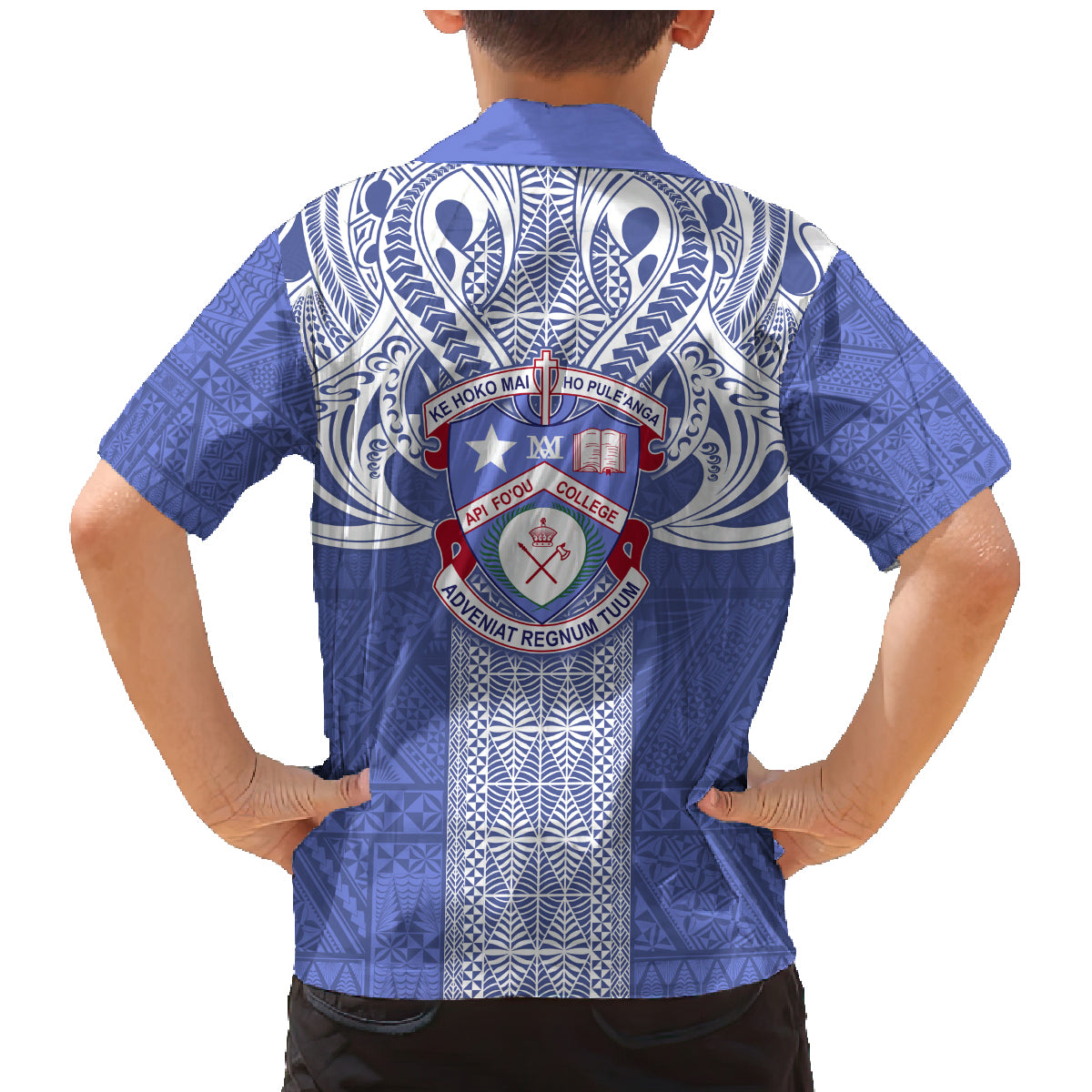 Tonga Apifoou School Family Matching Mermaid Dress and Hawaiian Shirt Ngatu and Polynesian Pattern LT03 - Polynesian Pride