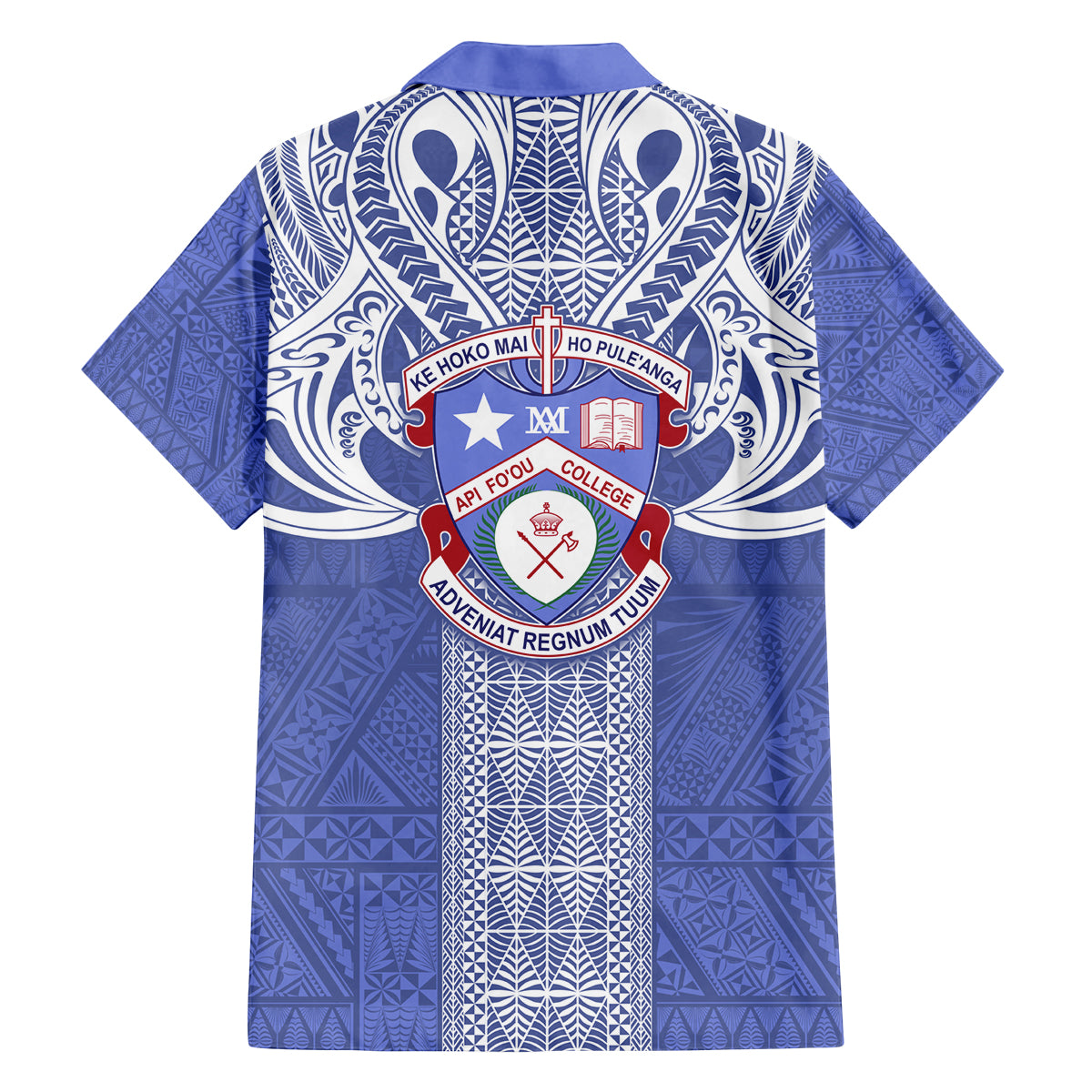 Tonga Apifoou School Family Matching Off Shoulder Maxi Dress and Hawaiian Shirt Ngatu and Polynesian Pattern LT03 - Polynesian Pride