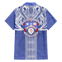 Tonga Apifoou School Family Matching Off Shoulder Maxi Dress and Hawaiian Shirt Ngatu and Polynesian Pattern LT03 - Polynesian Pride