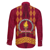 Tonga Beulah College Family Matching Puletasi Dress and Hawaiian Shirt Ngatu and Polynesian Pattern LT03 - Polynesian Pride