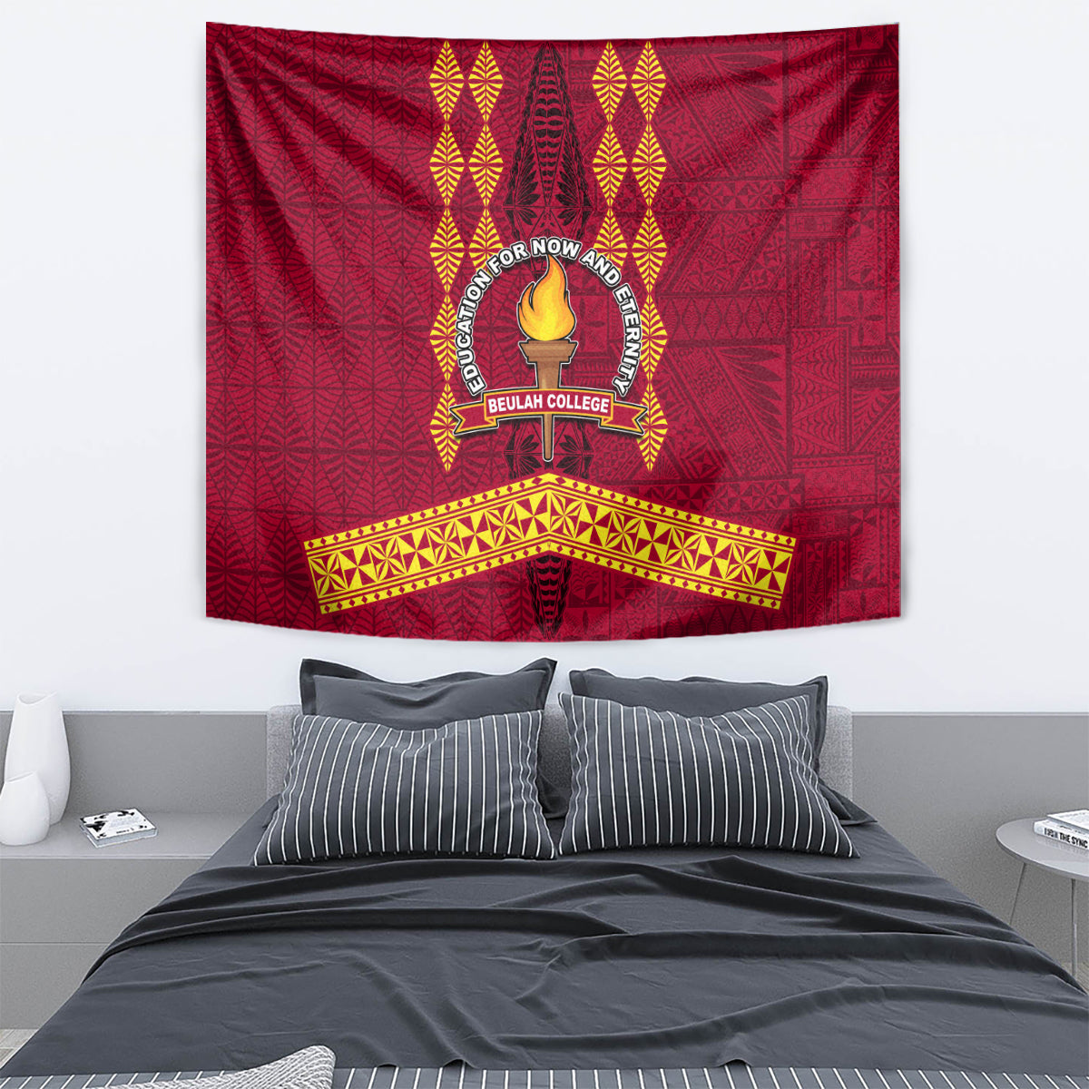 Tonga Beulah College Tapestry Ngatu and Polynesian Pattern LT03 - Polynesian Pride
