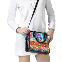 Hawaiian Love-Couple Dolphins and Flamingos Shoulder Handbag - Polynesian Pride