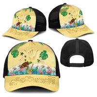 Hawaiian Alohawaii Baseball Net Cap Tropical Plants and Animals on The Beach LT03 - Polynesian Pride
