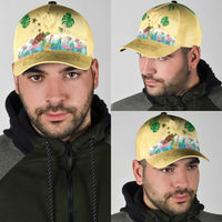 Hawaiian Alohawaii Classic Cap Tropical Plants and Animals on The Beach - Polynesian Pride