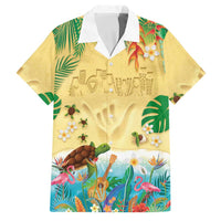 Hawaiian Alohawaii Family Matching Summer Maxi Dress and Hawaiian Shirt Tropical Plants and Animals on The Beach LT03 Dad's Shirt - Short Sleeve Multicolor - Polynesian Pride