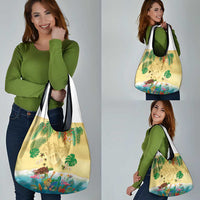 Hawaiian Alohawaii Grocery Bag Tropical Plants and Animals on The Beach LT03 - Polynesian Pride