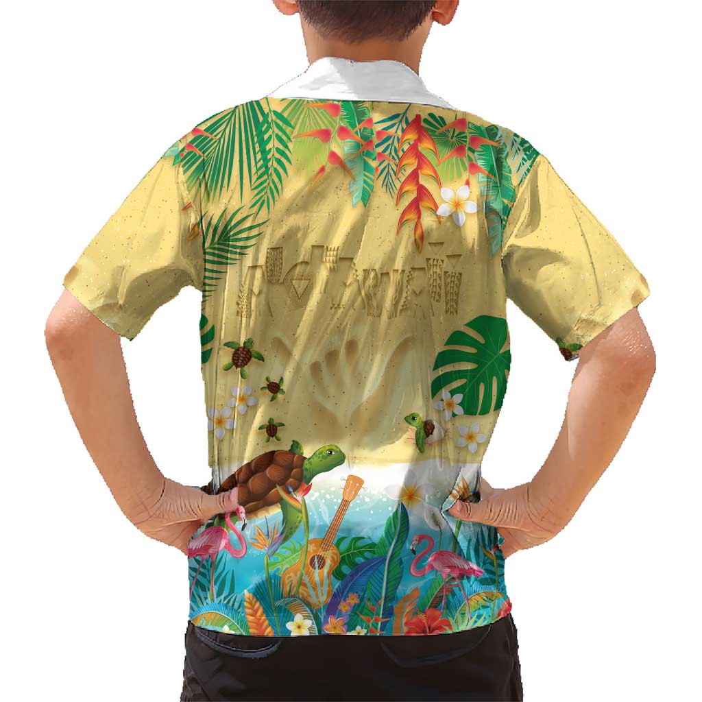Hawaiian Alohawaii Hawaiian Shirt Tropical Plants and Animals on The Beach - Polynesian Pride