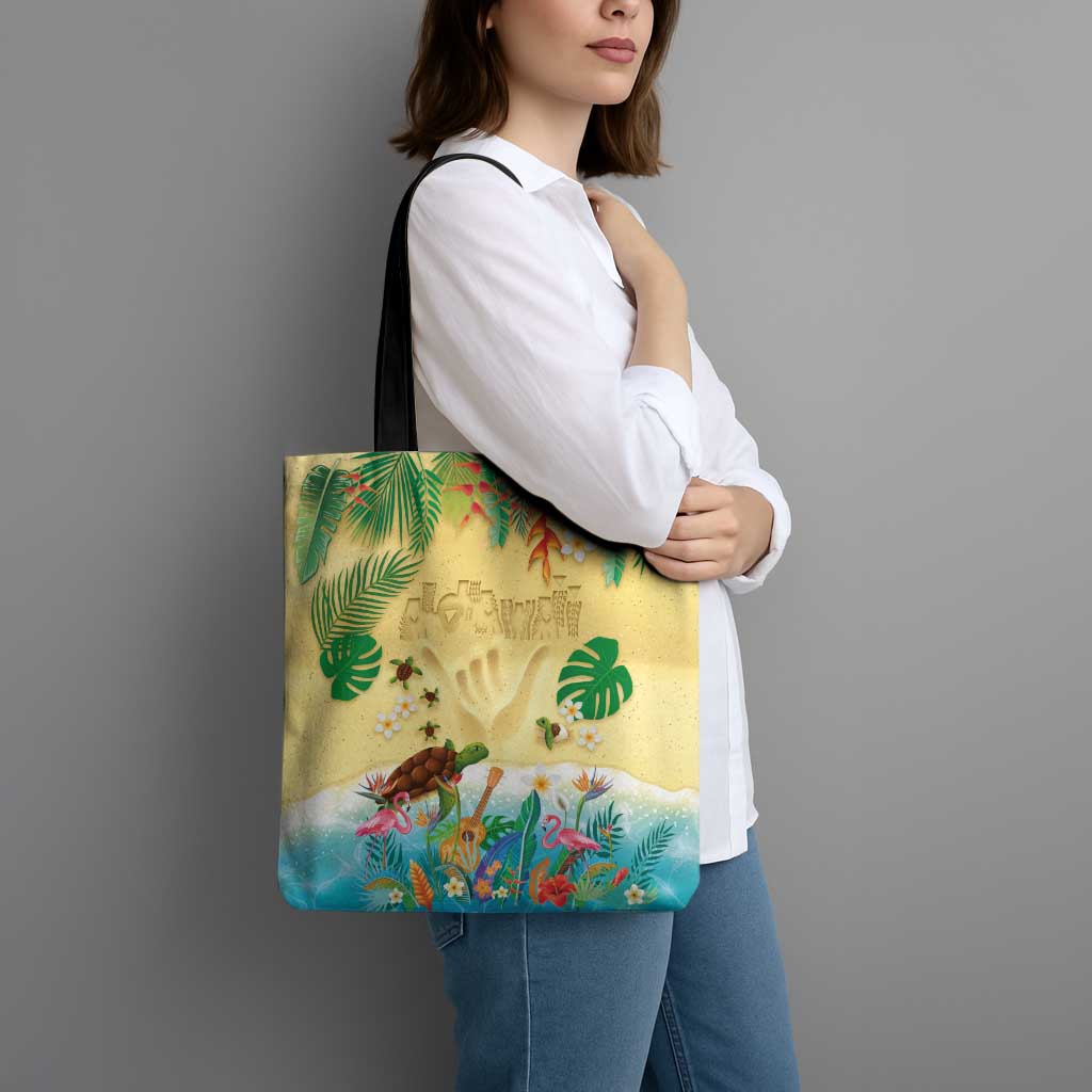 Hawaiian Alohawaii Tote Bag Tropical Plants and Animals on The Beach LT03 - Polynesian Pride