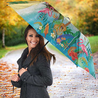 Hawaiian Alohawaii Umbrella Tropical Plants and Animals on The Beach - Polynesian Pride