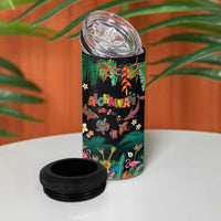 Hawaiian Alohawaii 4 in 1 Can Cooler Tumbler Tribal Sea Animals Tattoo and Tropical Plants LT03 - Polynesian Pride