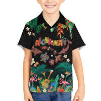 Hawaiian Alohawaii Hawaiian Shirt Tribal Sea Animals Tattoo and Tropical Plants - Polynesian Pride