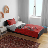 Aotearoa Toitu Te Tiriti Bedding Set Taniwha Tribal Motifs