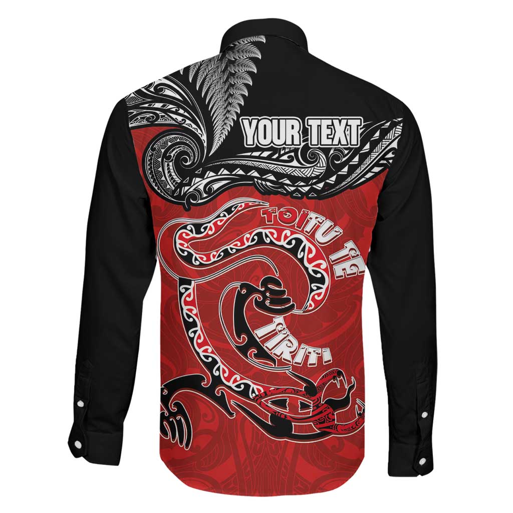 Personalised Aotearoa Toitu Te Tiriti Family Matching Mermaid Dress and Hawaiian Shirt Taniwha Tribal Motifs LT03 - Polynesian Pride