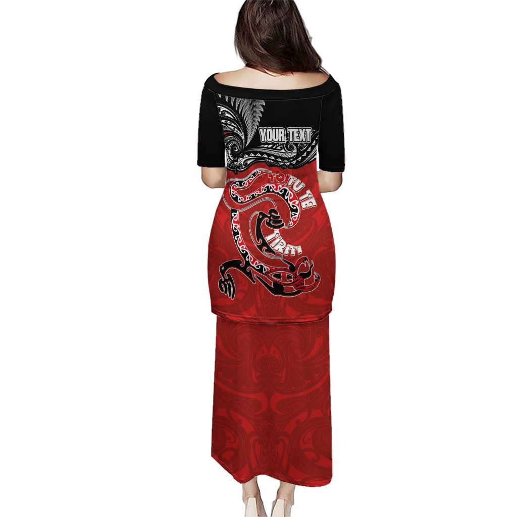 Personalised Aotearoa Toitu Te Tiriti Puletasi Taniwha Tribal Motifs LT03 - Polynesian Pride