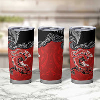 Aotearoa Toitu Te Tiriti Tumbler Cup Taniwha Tribal Motifs