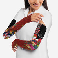 Aotearoa Toitu Te Tiriti Arm Sleeves Waitangi-Honour The Treaty NZ Tuatara and Plants