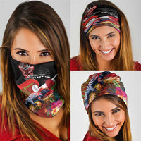 Aotearoa Toitu Te Tiriti Neck Gaiter Waitangi-Honour The Treaty NZ Tuatara and Plants