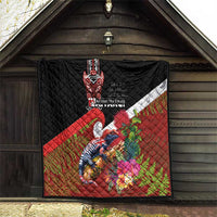 Aotearoa Toitu Te Tiriti Quilt Waitangi-Honour The Treaty NZ Tuatara and Plants