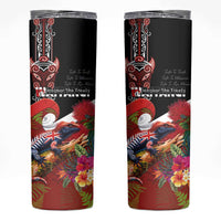 Aotearoa Toitu Te Tiriti Skinny Tumbler Waitangi-Honour The Treaty NZ Tuatara and Plants LT03 Multicolor - Polynesian Pride