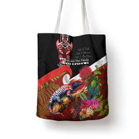Aotearoa Toitu Te Tiriti Tote Bag Waitangi-Honour The Treaty NZ Tuatara and Plants LT03 - Polynesian Pride