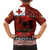 Tonga ANZAC Day Family Matching Off Shoulder Short Dress and Hawaiian Shirt Gallipoli Lest We Forget Ngatu Art Tribal