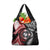 Tonga and New Zealand Together Grocery Bag Ngatu Art Tribal Maori Tattoo and Silver Fern