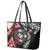 Tonga and New Zealand Together Leather Tote Bag Ngatu Art Tribal Maori Tattoo and Silver Fern
