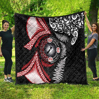 Tonga and New Zealand Together Quilt Ngatu Art Tribal Maori Tattoo and Silver Fern LT03 - Polynesian Pride