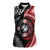Tonga and New Zealand Together Women Sleeveless Polo Shirt Ngatu Art Tribal Maori Tattoo and Silver Fern