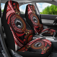 Tonga and Australia Together Car Seat Cover Ngatu Art Tribal Aboriginal Tattoo Pattern LT03 - Polynesian Pride