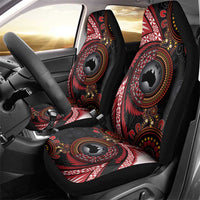 Tonga and Australia Together Car Seat Cover Ngatu Art Tribal Aboriginal Tattoo Pattern LT03 - Polynesian Pride